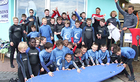 Tramore surf school lesson