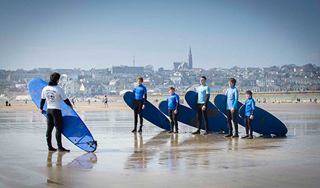 Tramore surf school lesson