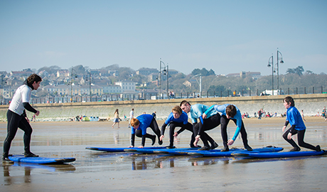 Tramore surf school lesson