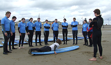 Tramore surf school lesson