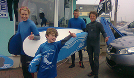 Tramore surf school lesson